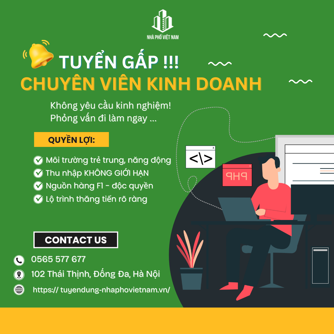Chuyên Viên BĐS bán phân khúc Triệu Đô quận Tây Hồ